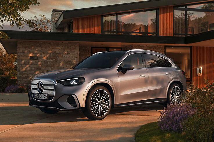 Standaufnahme des neue elektrischen GLC.