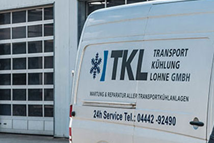 Außenansicht Transportkühlung Lohne mit Servicetransporter
